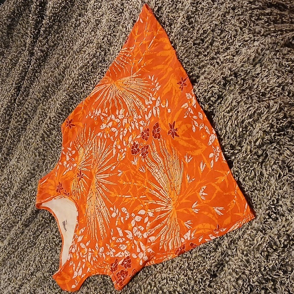 Basic Editions Women's Cotton XXL Pink Hawaiian Print Tank Top - Picture 9 of 12